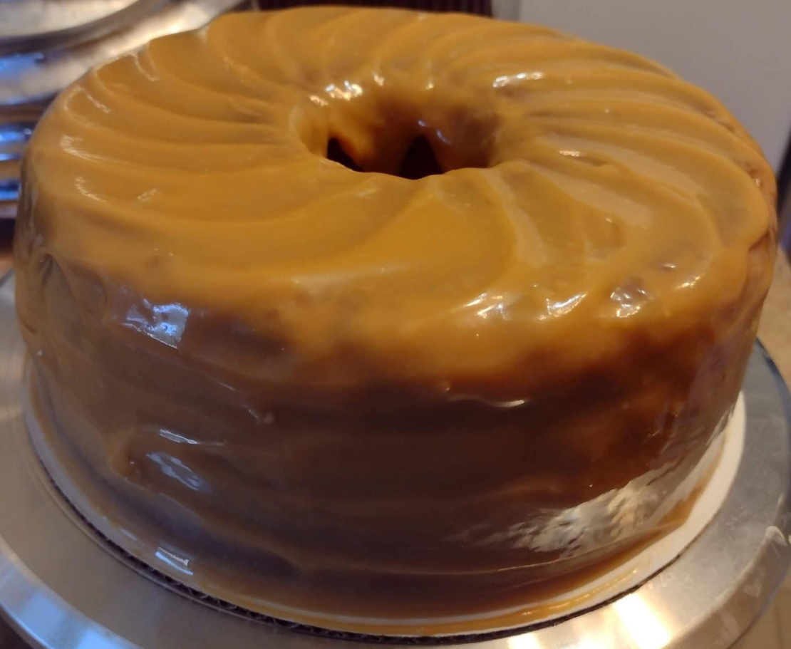 Signature caramel pound cake